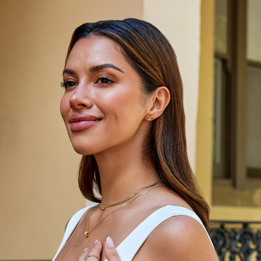 Romana – Zlatne naušnice pletenog oblika